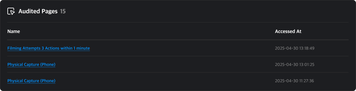 audit list