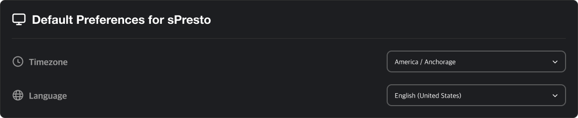 org preference section